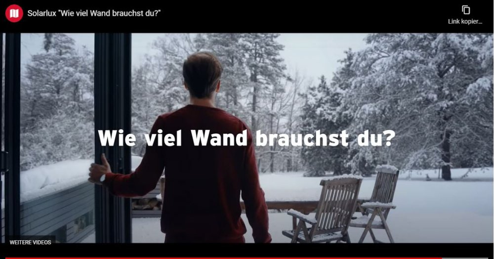 Werbefilm mit Kunstschnee